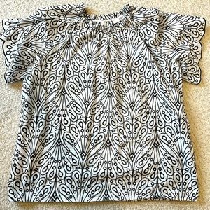 LOFT Embroidered Blouse